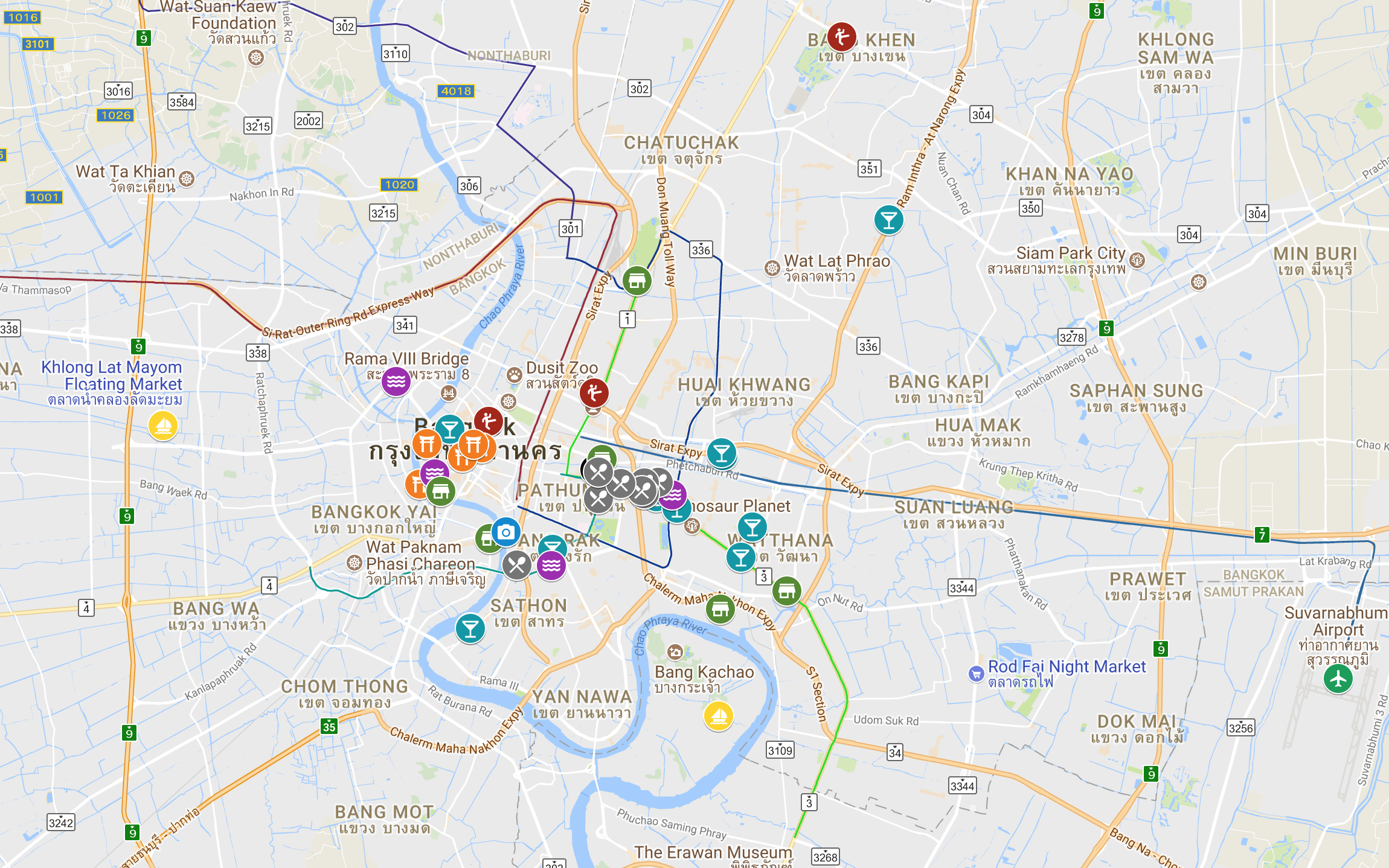 Google Maps Bangkok