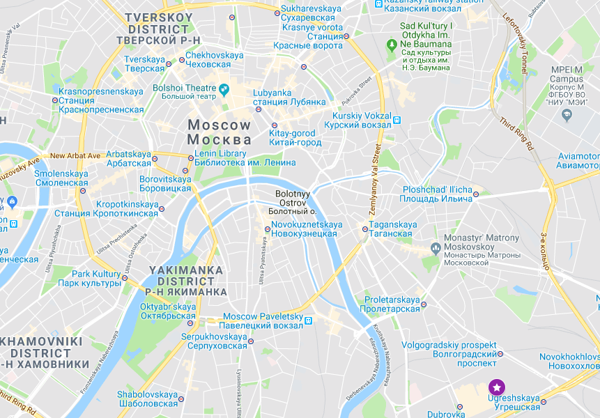 Google Maps Moscow