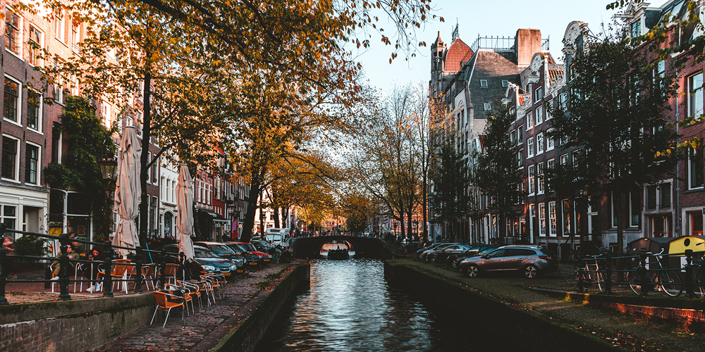 amsterdam canal autumn