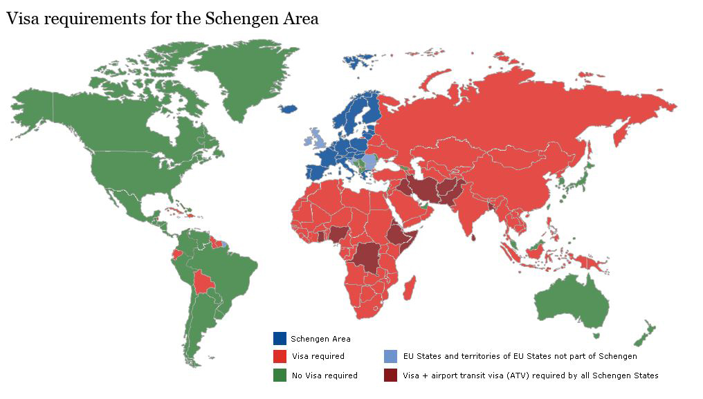 visa requirements for the shengen area